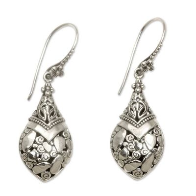 Alternate image for Balinese Sterling Silver Dangle Earrings Buli-buli