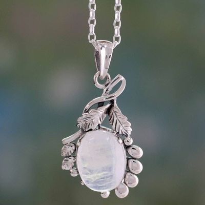 Primary image for Indian Rainbow Moonstone and Silver Pendant Necklace Radiance