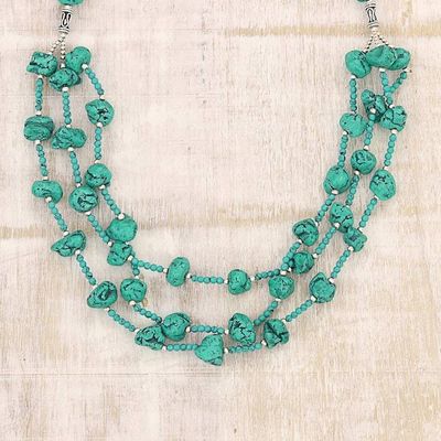 Primary image for Sterling Silver and Calcite Beaded Long Strand Necklace Blissful Fascination