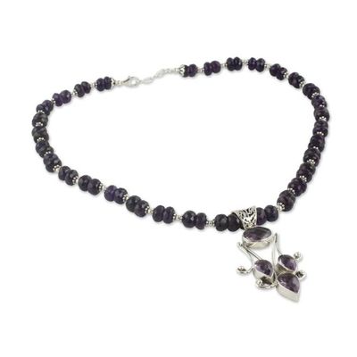 Alternate image for Sterling Silver Jewelry Amethyst Necklace Purple Sonnet