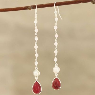 Primary image for Multi-Gemstone and Sterling Silver Dangle Earrings Harmonious Glow