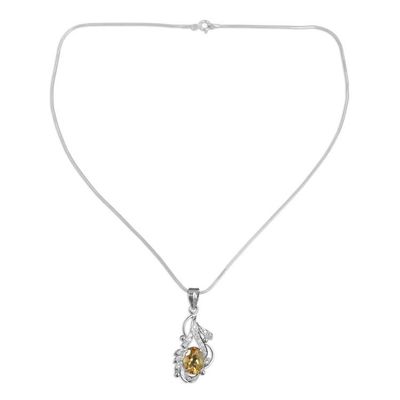 Alternate image for Citrine Necklace on Sterling India Jewelery Collection Jaipur Sun