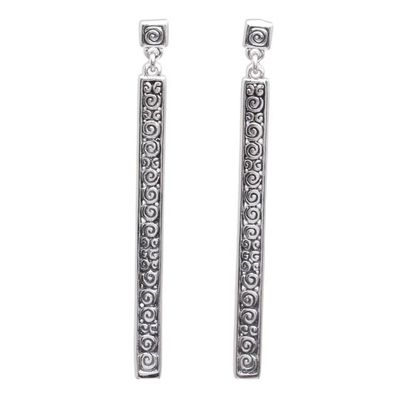 Alternate image for Artisan Jewelry Sterling Silver Dangle Earrings Trailing Curls