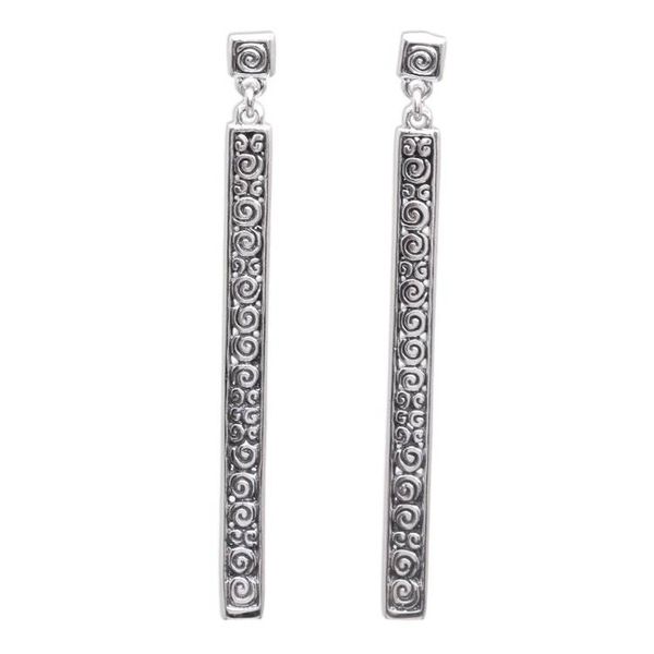 Alternate image for Artisan Jewelry Sterling Silver Dangle Earrings Trailing Curls