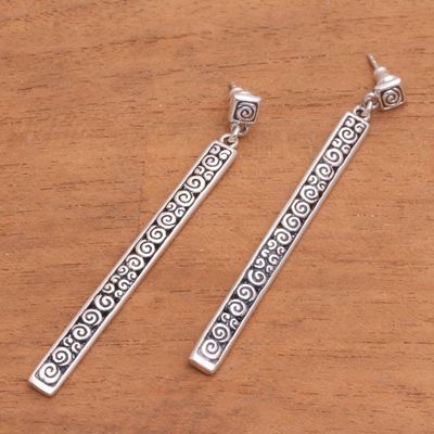 Alternate image for Artisan Jewelry Sterling Silver Dangle Earrings Trailing Curls