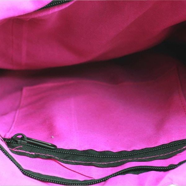 Alternate image for India Fuchsia Embroidered Handbag with Sequins Fuchsia Mandalas