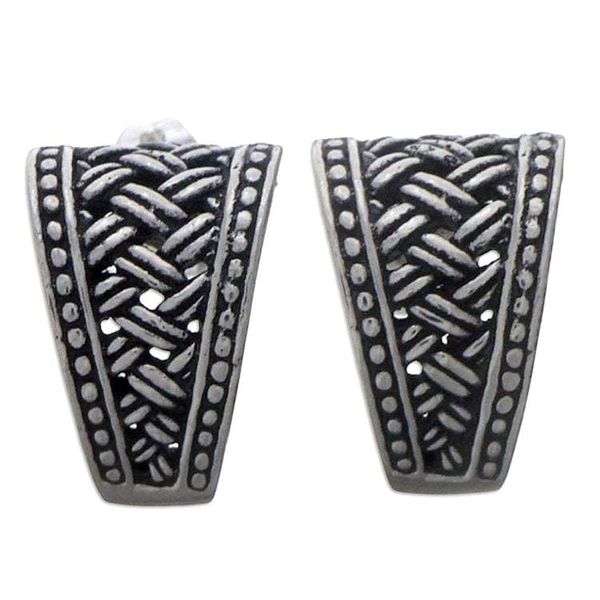 Alternate image for Sterling Silver Drop Earrings from Indonesia Sterling Weaves