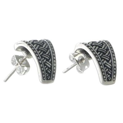 Alternate image for Sterling Silver Drop Earrings from Indonesia Sterling Weaves