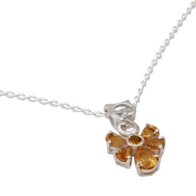 Alternate image for Citrine pendant necklace Golden Blessings