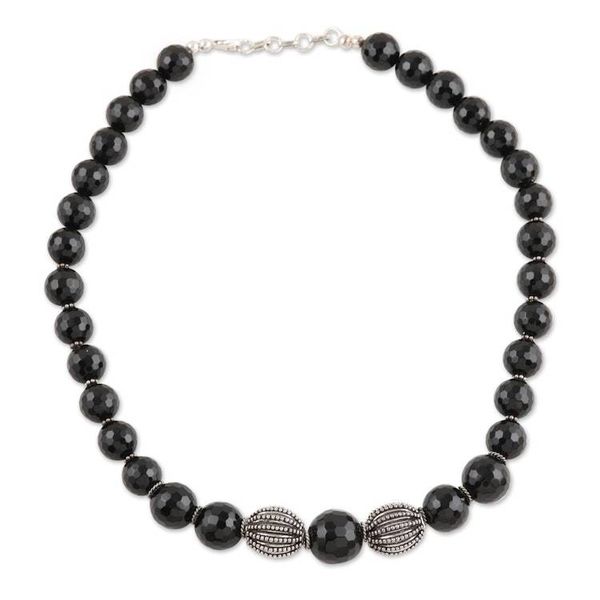 Alternate image for Onyx strand necklace Grace