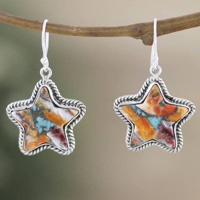 Primary image for Star-Themed Dangle Earrings with Composite Turquoise Starry Festival