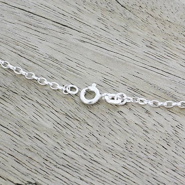 Alternate image for Blue Topaz and Sterling Silver Pendant Necklace from India Morning Glitter