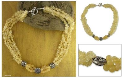Primary image for Citrine beaded necklace Extravagant