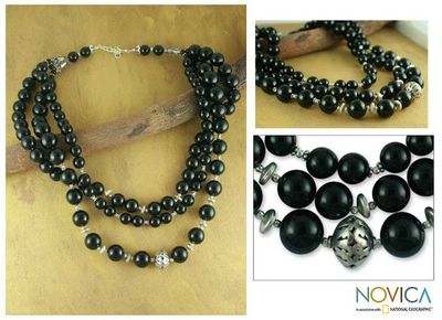 Primary image for Onyx strand necklace Midnight River