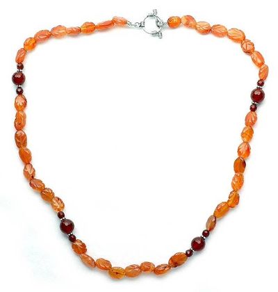 Alternate image for Carnelian strand necklace Rajasthan Summer