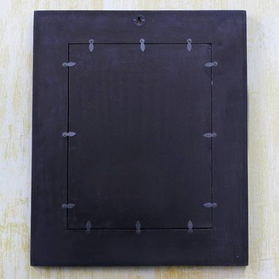Alternate image for Artisan Crafted Mosaic Tile Wall Mirror from India Green Sunflower Magic