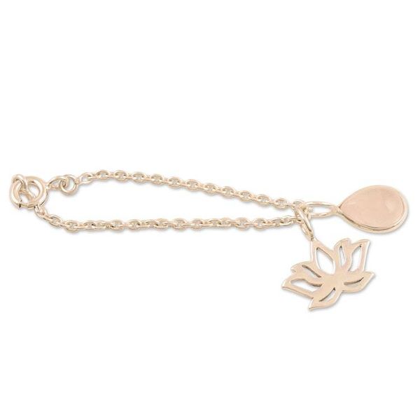 Alternate image for Rose Quartz  Sterling Silver Watch Accent with Charms Intense Glow