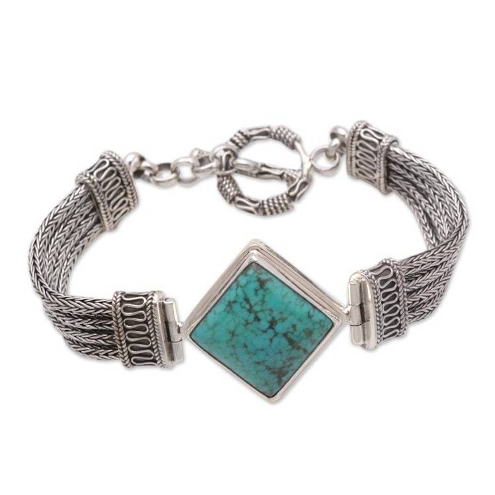 Sterling Silver Chain Bracelet 'Solemn Promise'