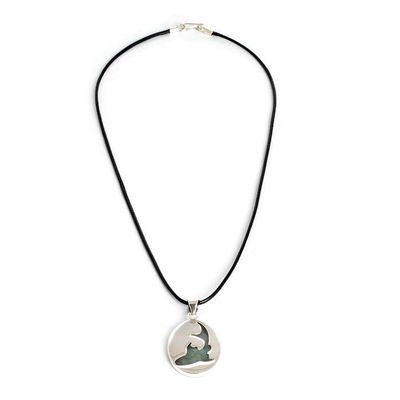 Alternate image for Light Green Jade Shark Pendant Necklace Made in Guatemala Spirited Force