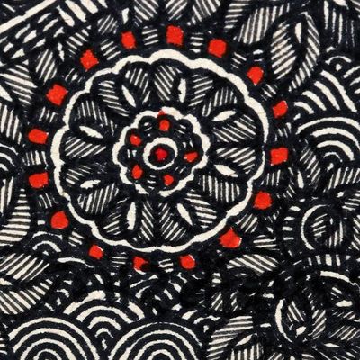 Alternate image for Gangadhar Shiva Acrylic and Dyes on Paper Madhubani Painting Gangadhar Shiva