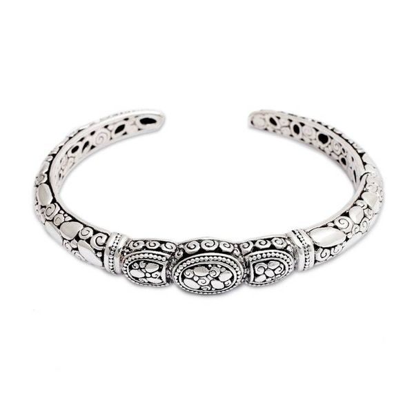 Alternate image for Sterling Silver Cuff Bracelet from Bali Tulamben Coral
