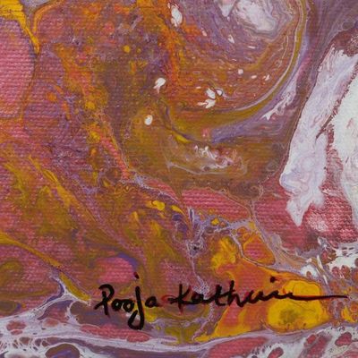Alternate image for Original Acrylic Pour Painting Motion