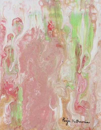 Alternate image for Original Acrylic Pour Paintings Diptych Waves