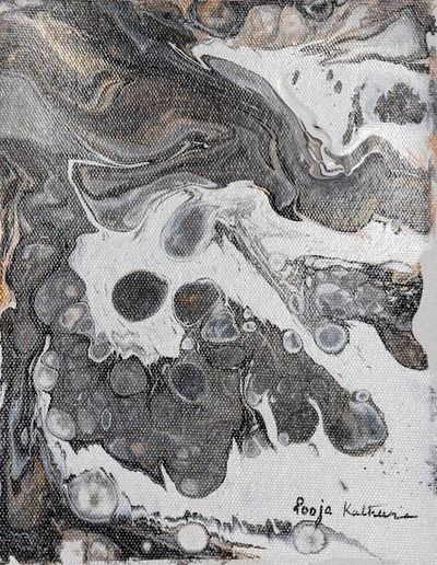 Alternate image for Abstract Acrylic Paintings from India Diptych Illusion