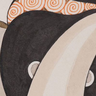 Alternate image for Elephant and Bird-Themed Cubist Painting from India Eternal Unity