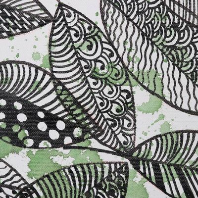 Alternate image for Leaf-Themed Original Acrylic Painting Leaves All the Way
