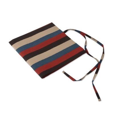 Alternate image for Multicolor Striped 100 Cotton Roll Pencil Case from India Chic Ideas