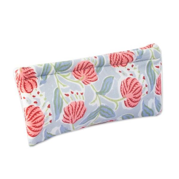 Alternate image for Floral-Themed Cotton Pencil and Eyeglass Case 2-Piece Set Blossoming Functionality