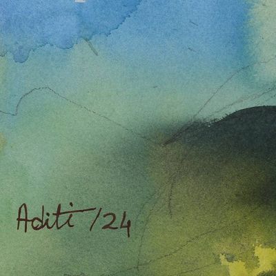 Alternate image for Spring-Themed Impressionist Watercolor Sunflower Painting Sunlit Bloom