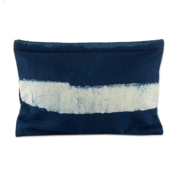 Alternate image for Cotton Toiletry Case and Journal 2-Piece Set with Stripes Indigo Wanderer