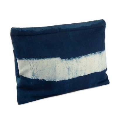 Alternate image for Cotton Toiletry Case and Journal 2-Piece Set with Stripes Indigo Wanderer