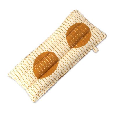 Alternate image for Dotted Ochre Ivory 2-Piece Cotton Pencil Eyeglass Case Set Ochre Dot Functionality