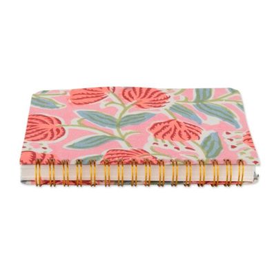 Alternate image for 2-Piece Floral-Themed Cotton Toiletry Case and Journal Set Blooming Wanderer