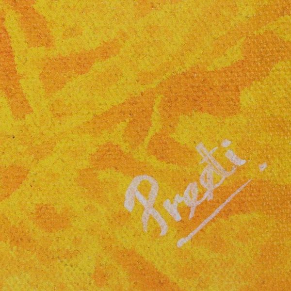 Alternate image for Signed Acrylic Cow Painting from India The Bull