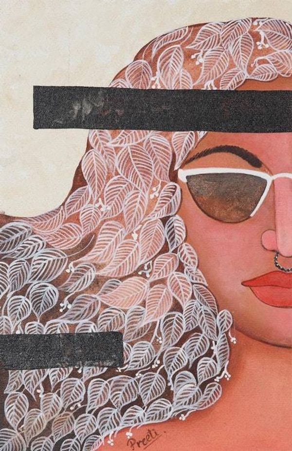 Alternate image for Acrylic Portrait Painting on Canvas Glamour