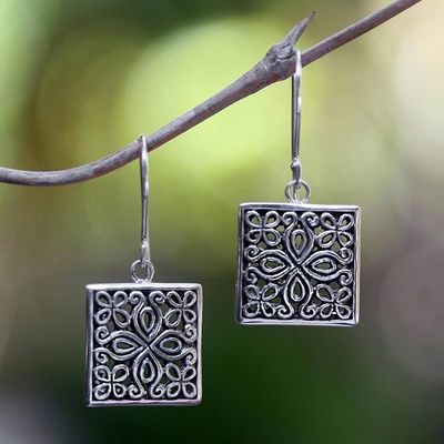 Primary image for Sterling silver flower earrings Magical Windows