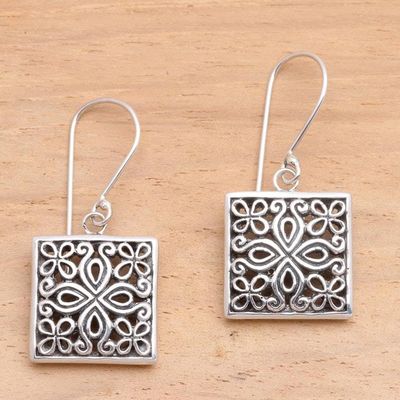 Alternate image for Sterling silver flower earrings Magical Windows