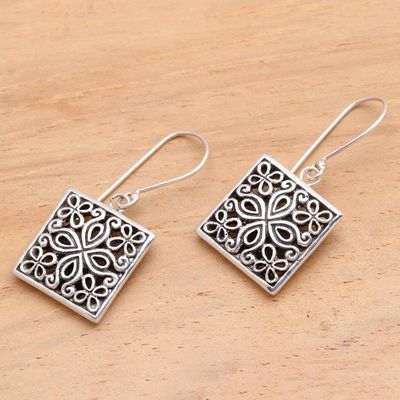 Alternate image for Sterling silver flower earrings Magical Windows