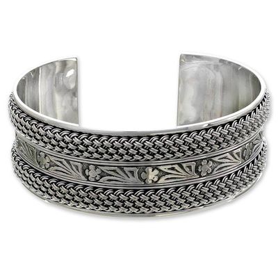 Alternate image for Sterling silver cuff bracelet Paradise