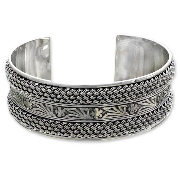 Alternate image for Sterling silver cuff bracelet Paradise
