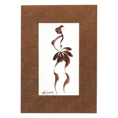 Alternate image for Expressionist Dance-Themed Acrylic and Watercolor Painting Serene Melody