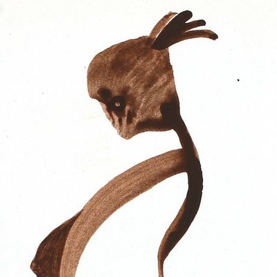 Alternate image for Expressionist Dance-Themed Acrylic and Watercolor Painting Serene Melody