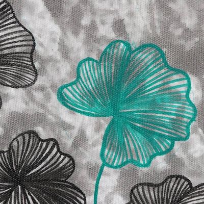 Alternate image for Floral Acrylic Painting on Canvas Flowers