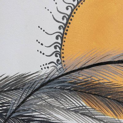 Alternate image for Original Acrylic on Canvas Sun Painting Sunny Side Up