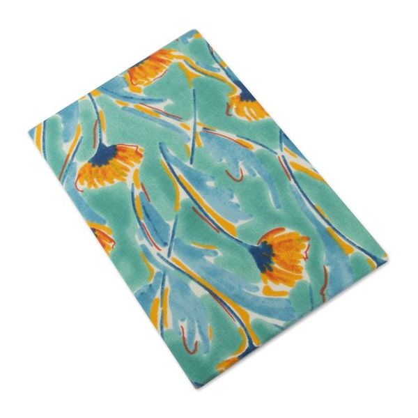 Alternate image for Spring-Inspired 30-Page Block-Printed Cotton Travel Planner Summer Voyage