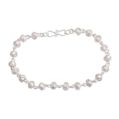 Alternate image for Sterling Silver Link Bracelet from Indonesia Woven Eternity